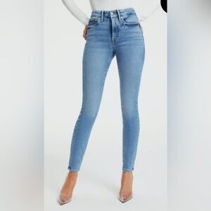 Good American Good Legs Compression Jeans, Indigo 268, Size 18